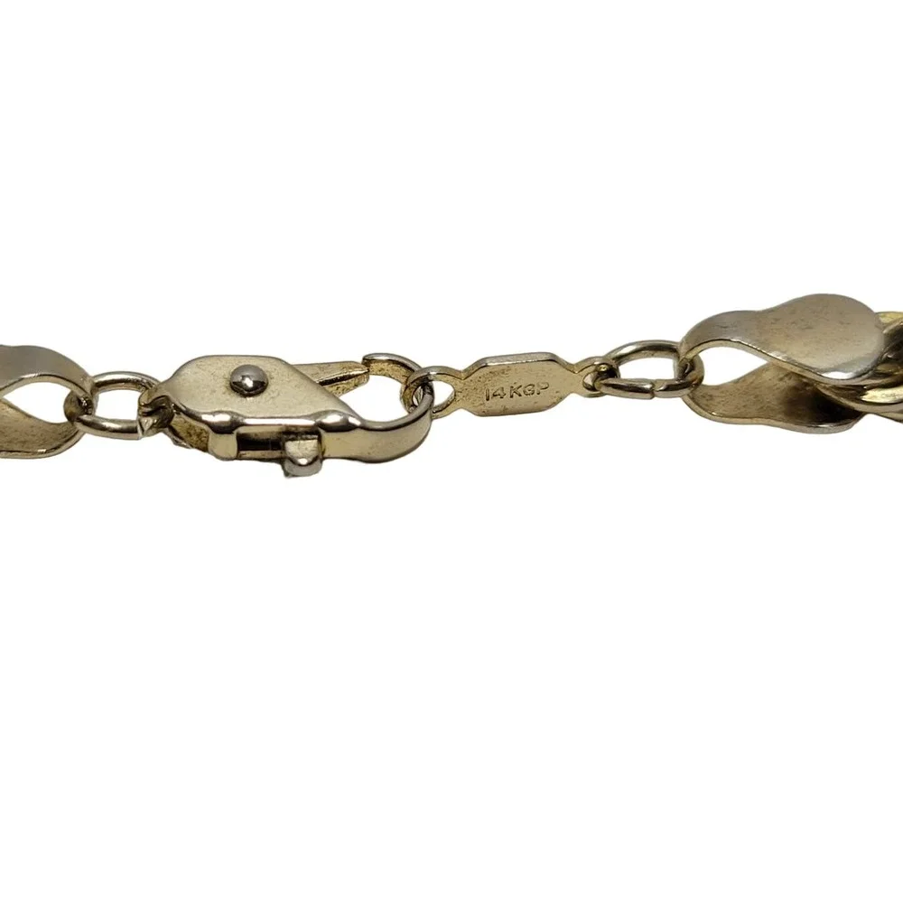 14K Gold Plated Opera Length Rope Twist Braided Spiral Necklace 29